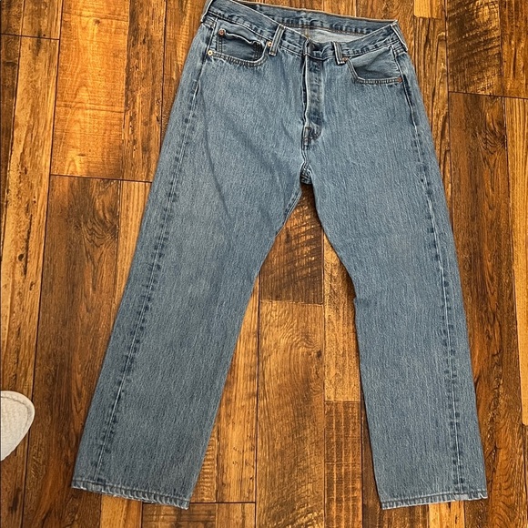 Levi’s 501 waist 33 blue denim jeans - Picture 3 of 14